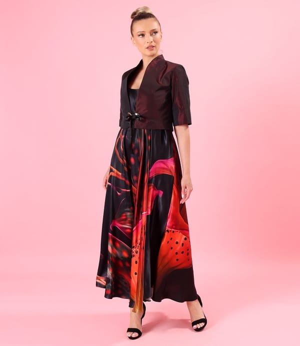 Rochie midi cu bretele din satin de viscoza