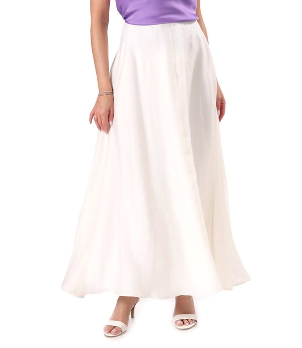 Fusta eleganta lunga din tencel