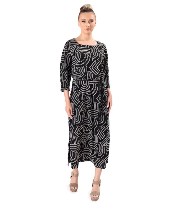 Rochie eleganta din viscoza brodata summer zen garden