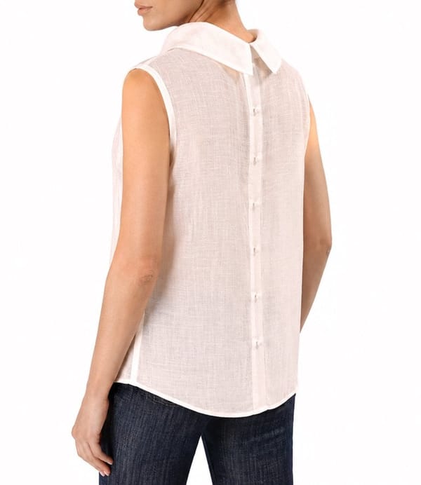 Bluza din tencel cu nasturi la spate