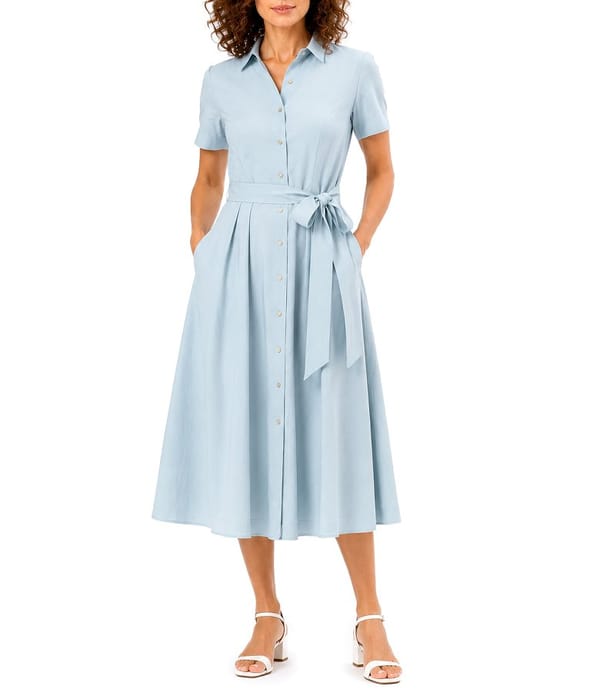 Rochie eleganta tip camasa din viscoza usor creponata