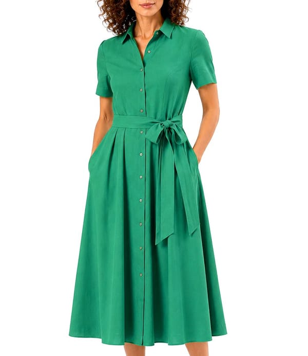Rochie eleganta tip camasa din viscoza usor creponata