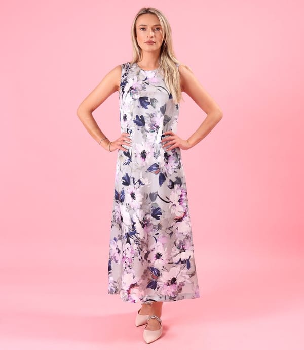 Rochie eleganta lunga din viscoza cu matase naturala