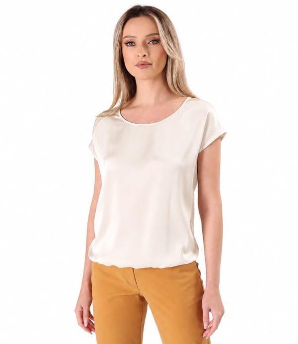 Bluza eleganta lejera din viscoza satinata