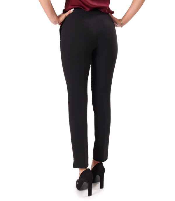 Pantaloni pana din stofa elastica cu viscoza si tencel
