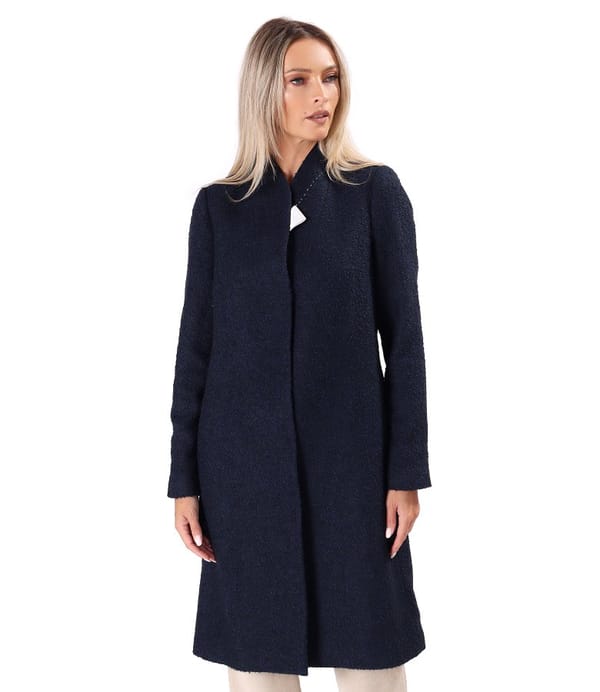 Pardesiu elegant din bucle cu lana si alpaca