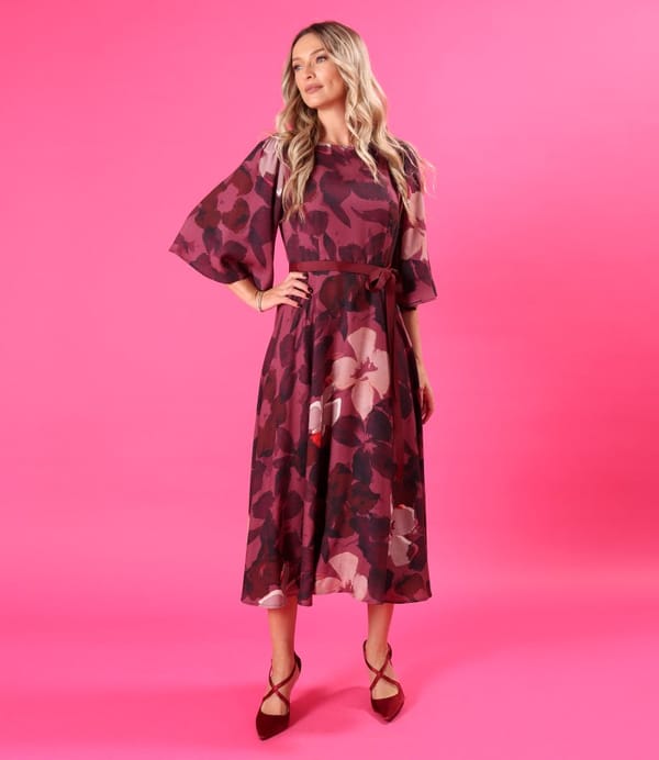 Rochie eleganta din viscoza cu lana