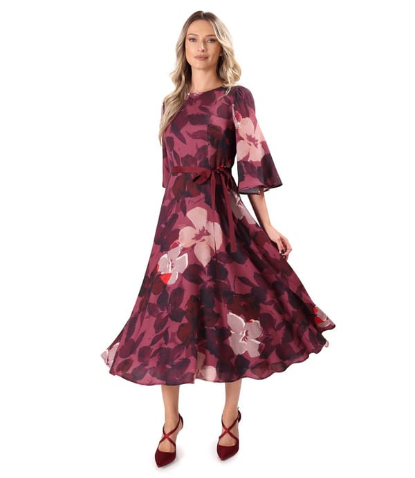 Rochie eleganta din viscoza cu lana