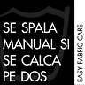 Se spala manual si se calca pe dos