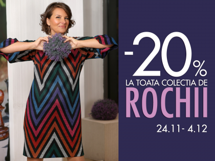 Cadou 20% la toata colectia de rochii