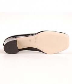 Pantofi Via Montenapoleone din piele lacuita neagra 4043