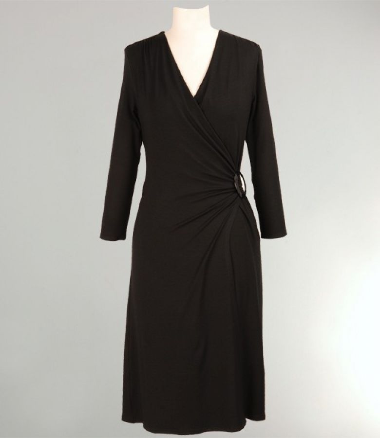 Rochie jerse uni cu catarama