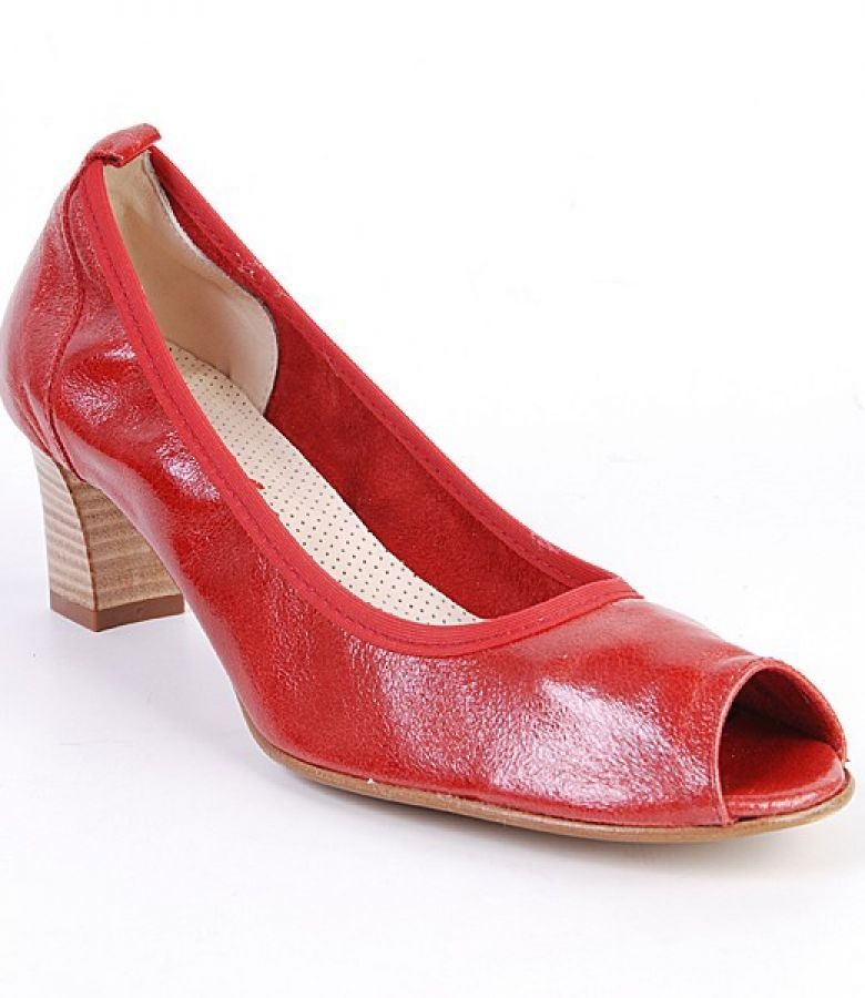 Pantofi Astore din piele lacuita rosie S44E