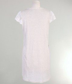 Rochie din dantela englezeasca crem