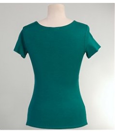 Tricou jerse cu decolteu adanc