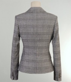 Sacou elegant stil englezesc in carouri
