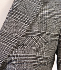 Sacou elegant stil englezesc in carouri
