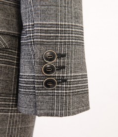 Sacou elegant stil englezesc in carouri