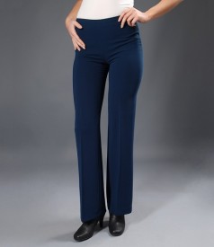 Pantaloni eleganti bleumarin