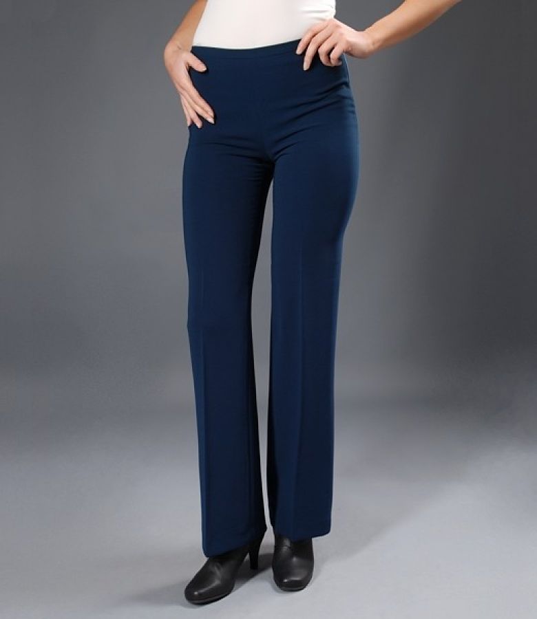 Pantaloni eleganti bleumarin