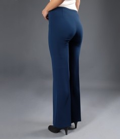 Pantaloni eleganti bleumarin