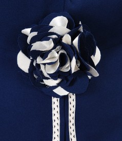 Sacou elegant bleumarin cu floare