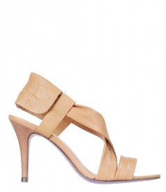 Sandale din piele bej Miezko M1761