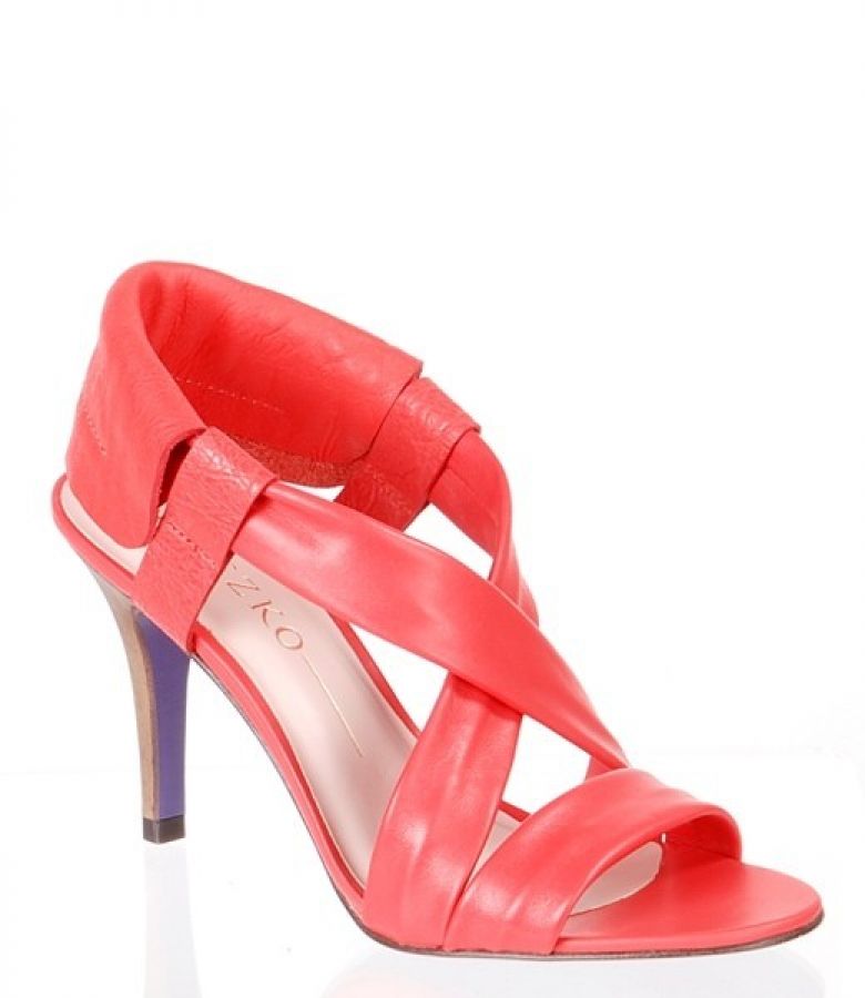 Sandale din piele rosie Miezko M1761