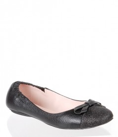 Balerini din piele neagra Miezko M1832