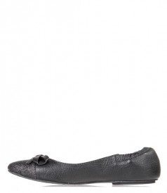 Balerini din piele neagra Miezko M1832