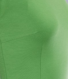 Rochie din jerse elastic verde