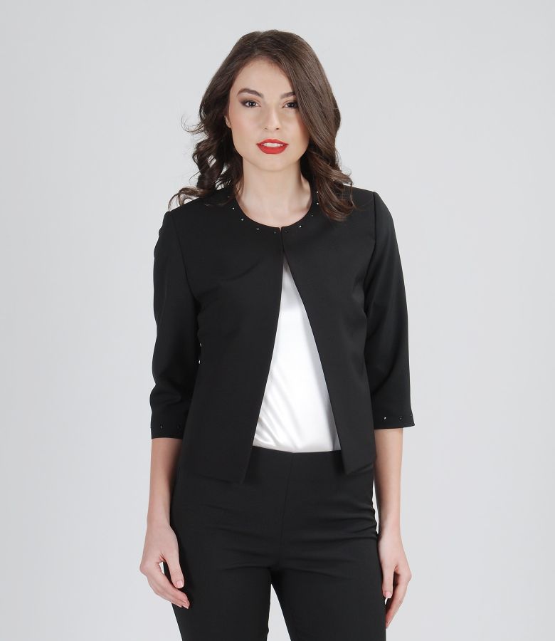 Bolero elegant din stofa elastica