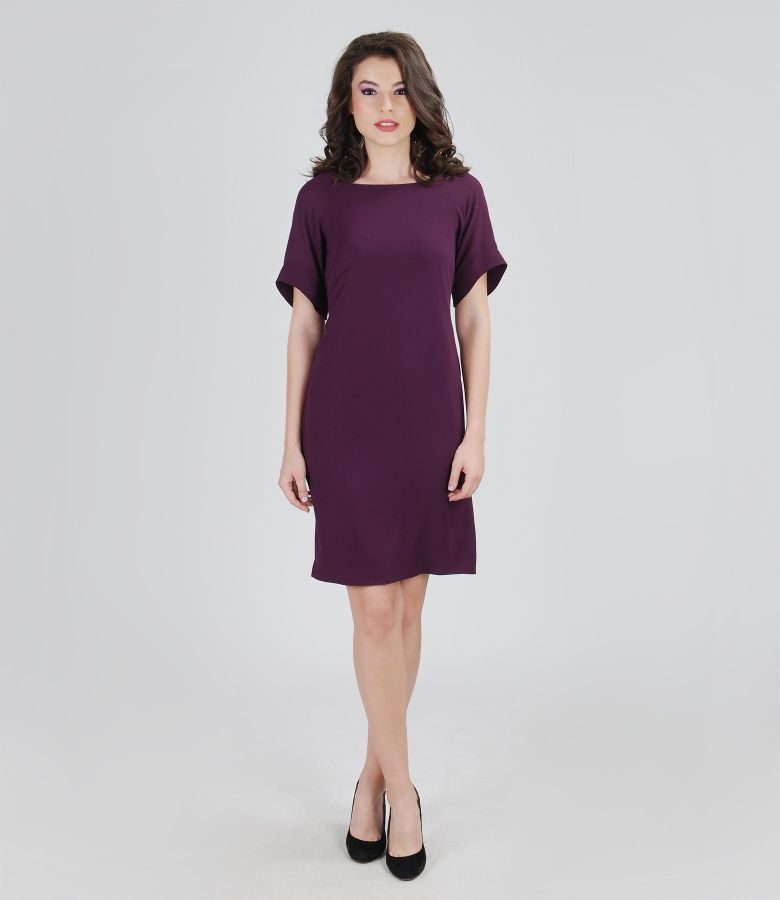 Rochie de voal elastic cu maneci