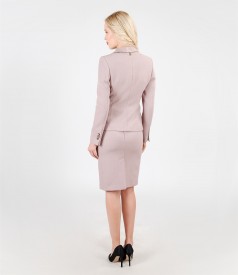 Costum office dama din stofa elastica