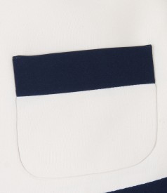 Bolero elegant cu buzunare si garnitura