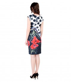 Rochie eleganta brocata cu motive florale