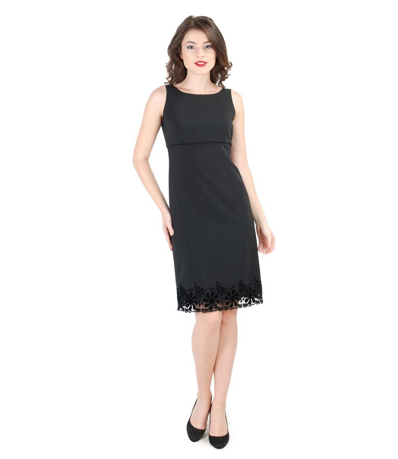 Rochie de seara scurta cu aplicatie