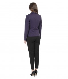 Costum office dama din stofa elastica