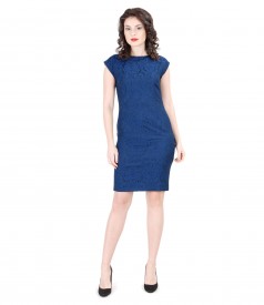 Rochie de seara scurta din brocart cu cristale