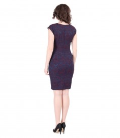 Rochie de seara scurta din brocart cu cristale