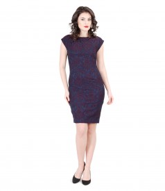 Rochie de seara scurta din brocart cu cristale