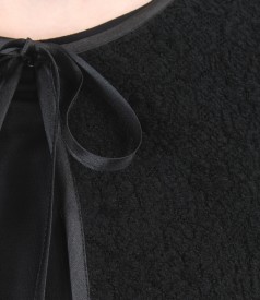 Bluza din dantela elastica cu lana