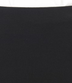 Fusta conica din jerse elastic