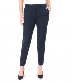 Pantaloni pana din stofa elastica