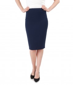 Fusta office din stofa elastica
