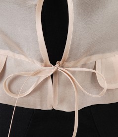 Bolero elegant din organza de matase