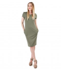 Rochie eleganta cu buzunare laterale