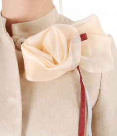 Jacheta eleganta cu lana si bumbac