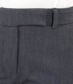 Pantaloni pana din stofa elastica
