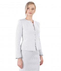 Sacou elegant din bucle cu bumbac